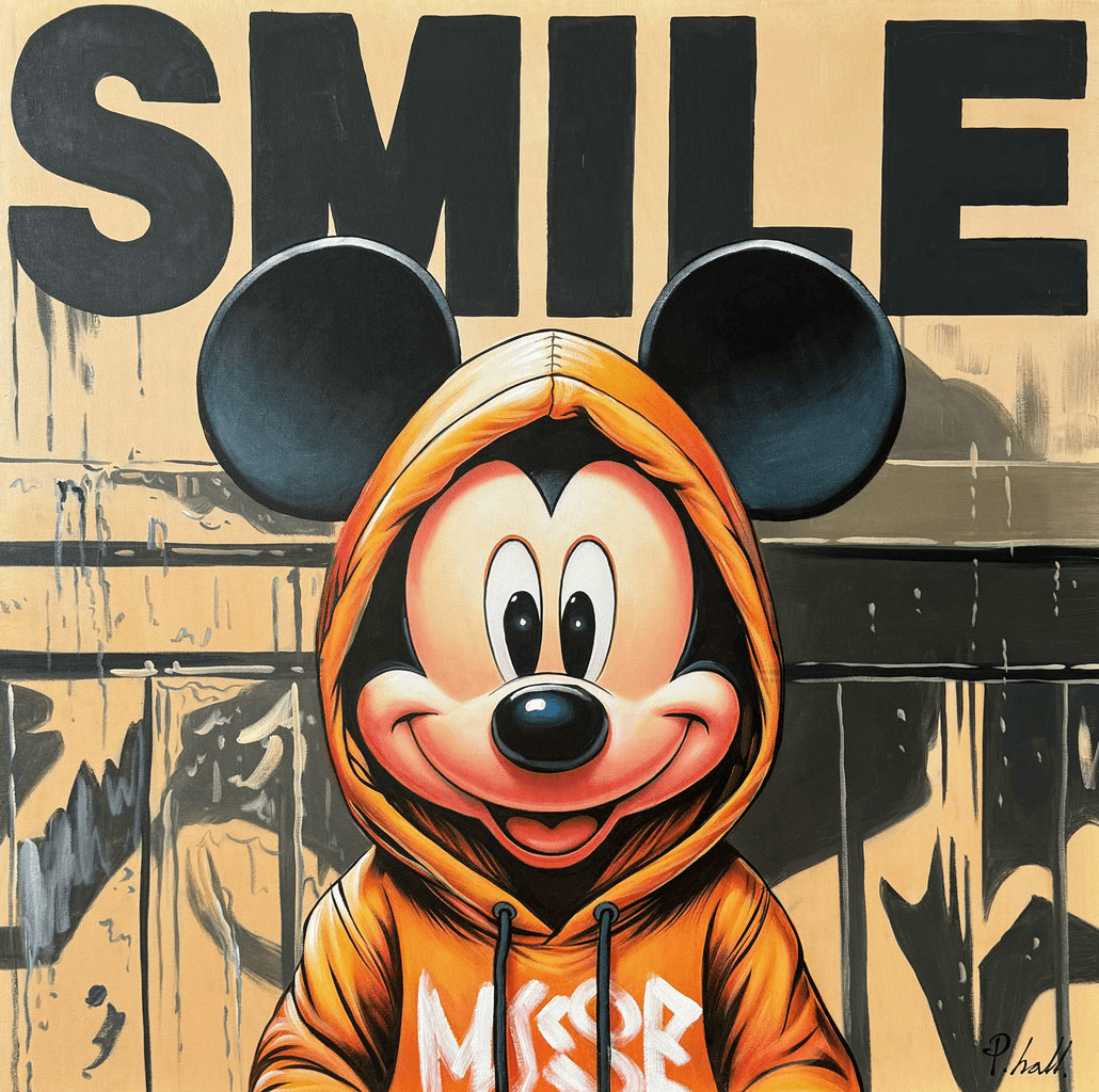 Smile Gemälde | Bilder | Handgemalt | Groß | Abstrakt